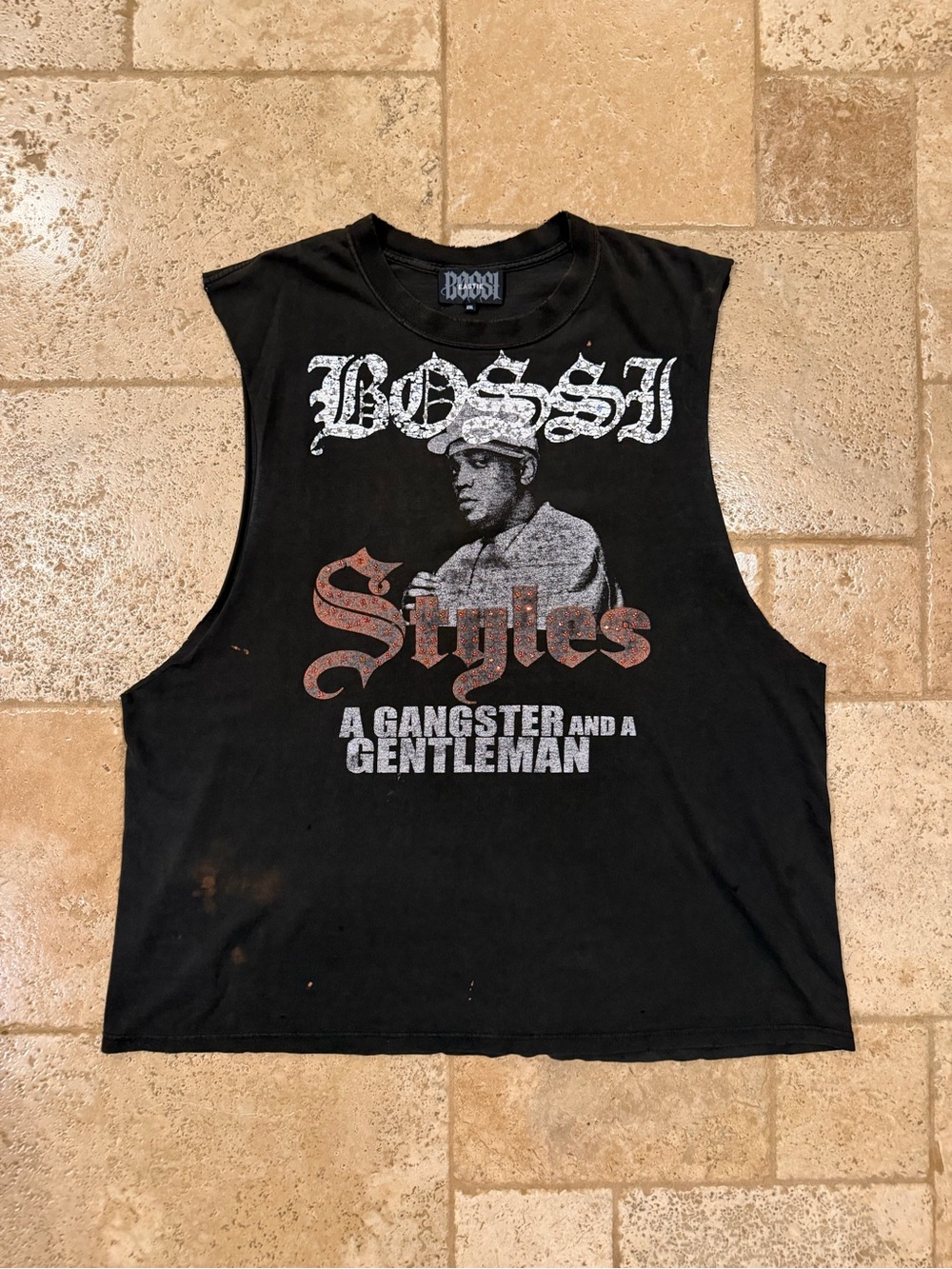 Bossi Rhinestone Embellished Vintage Styles P Ruff Ryders Rap Tee - Picture 8 of 16